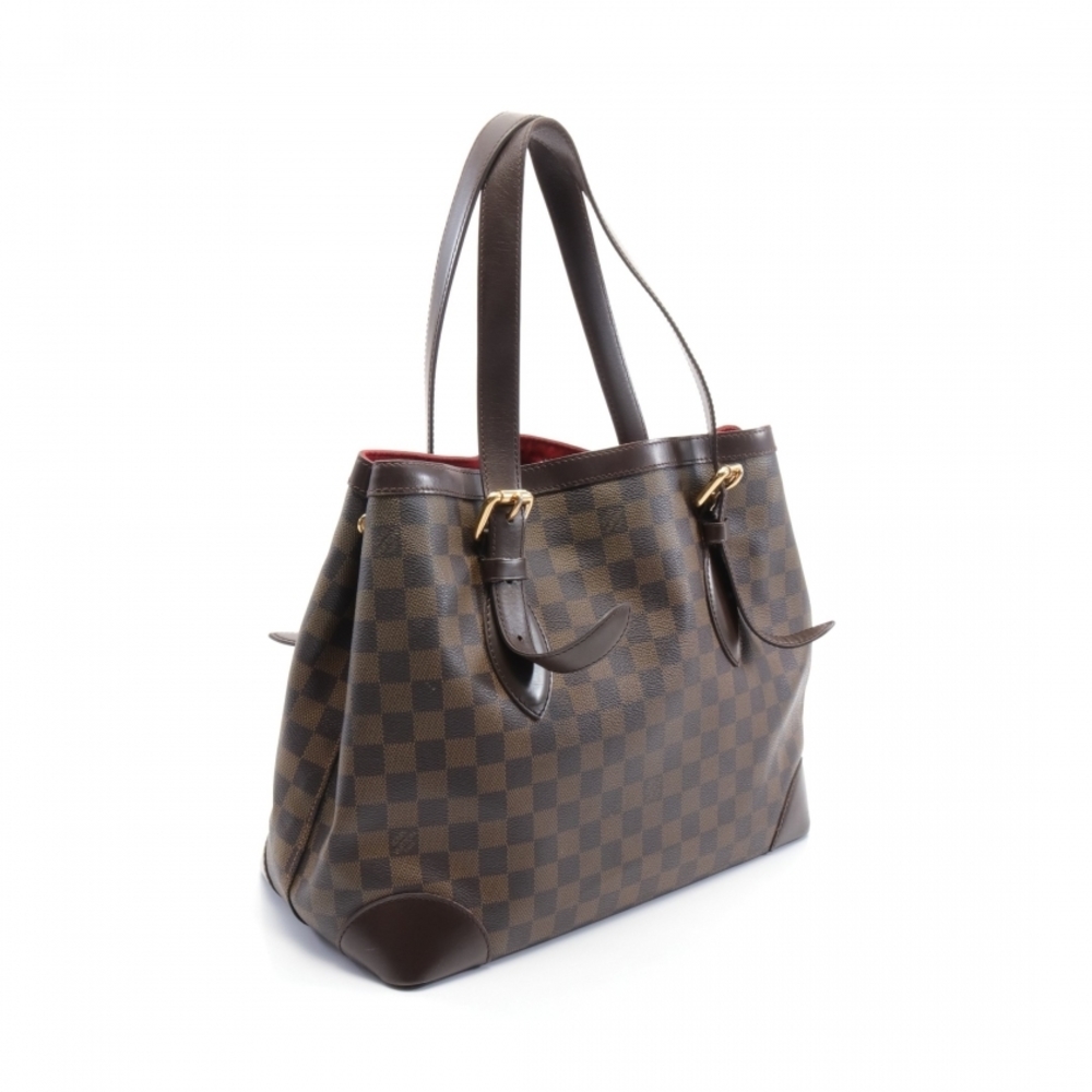Louis Vuitton Hampstead MM Damier Ebene Shoulder Bag Brown